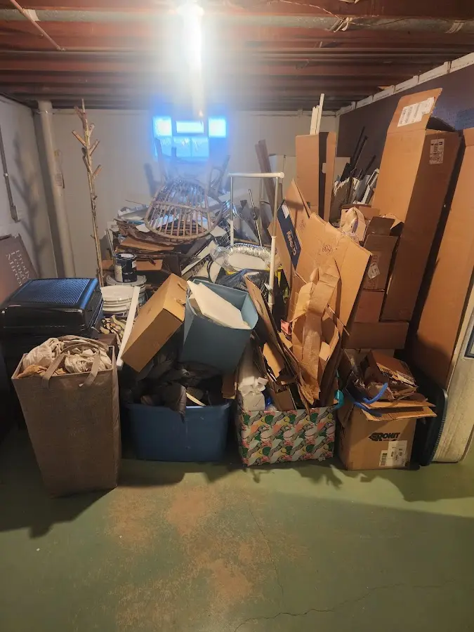 Roll-off dumpster container at job site for 20 Yard Dumpster Rental in Crawfordville